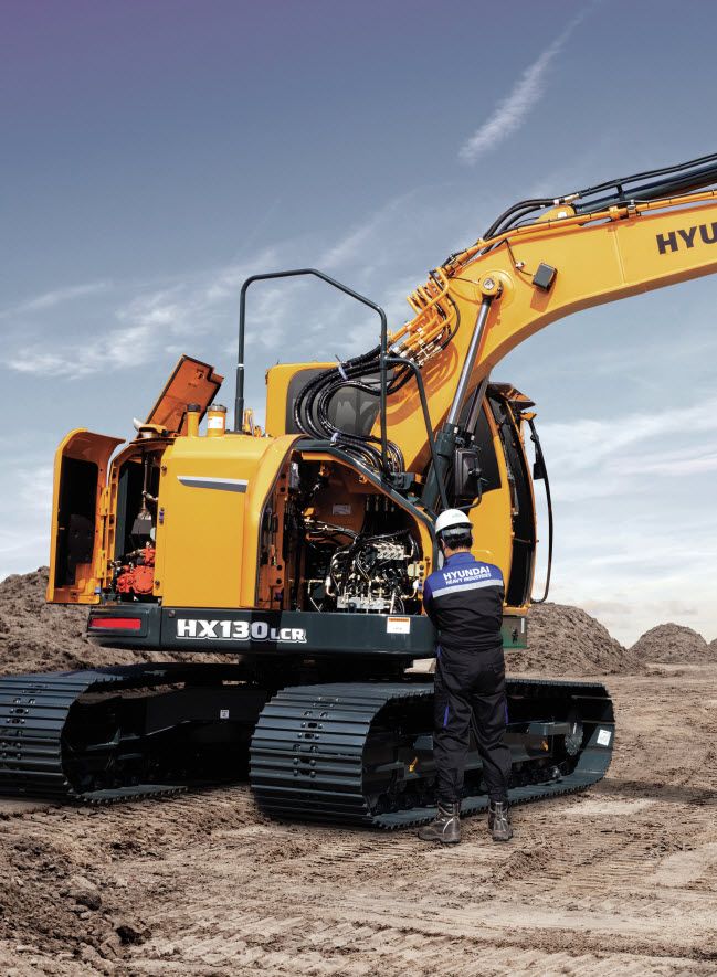 Excavadora de cadenas Hyundai HX130 LCR